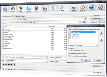 Audio CD Grabber software