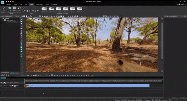 360 video editor - preview window
