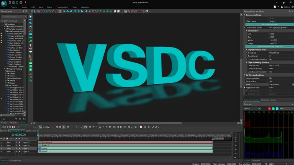 在 VSDC 中建立 3D 文字效果的生活秘訣