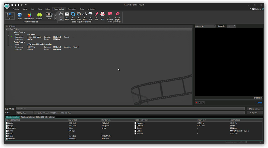 how to crop a video in vsdc