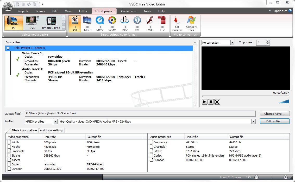 vsdc free video editor export project vsdc free video editor export project