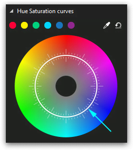 Hue Saturation curves