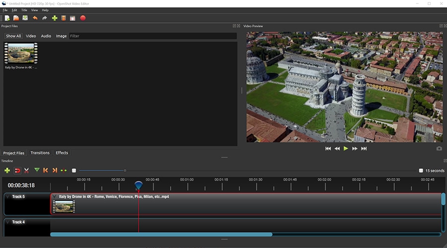 Openshot is simple video editing software that reminds Movie Maker but offers more advanced features