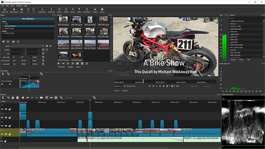 Shotcut is a free open source video editor for GoPro footage