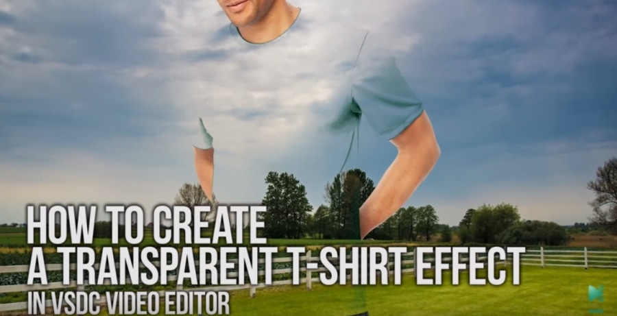 Transparent T-shirt effect in VSDC