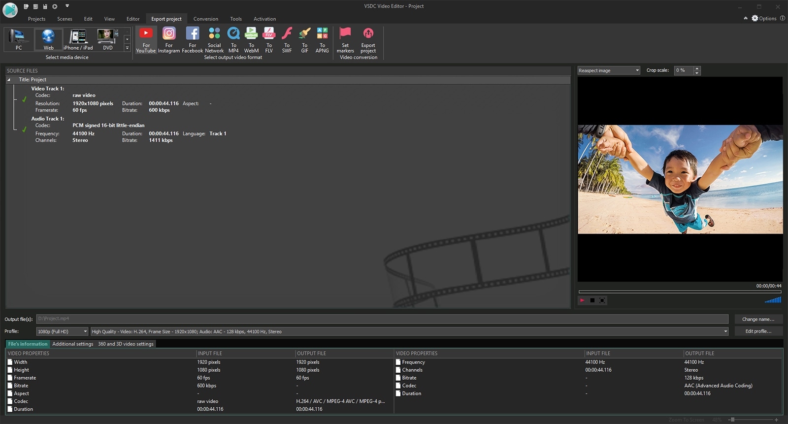 vsdc free video editor portable