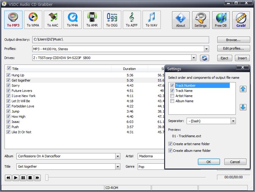 audio cd rip software free