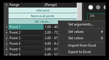 Animated diagram settings