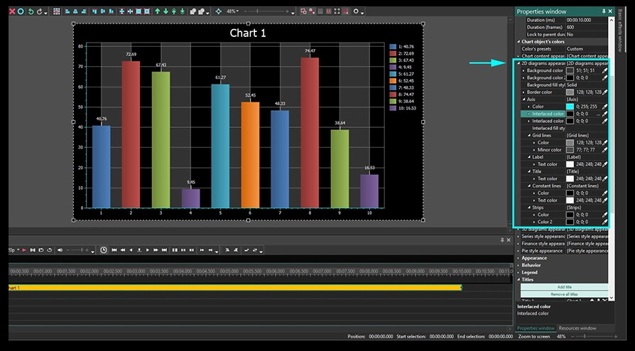 2D diagram appearance settings