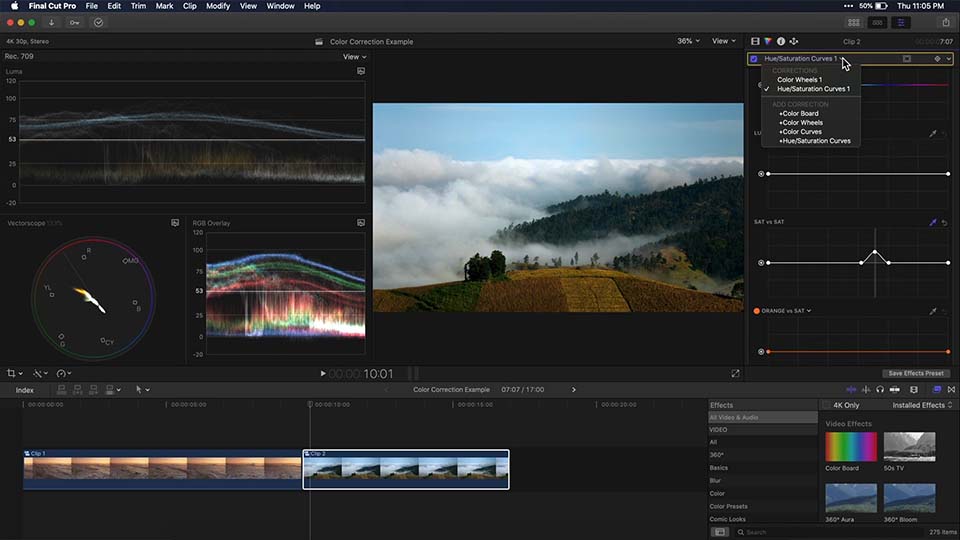 Final Cut Pro is a non-linear video editor renowned for its user-friendly interface and rapid rendering capabilities.