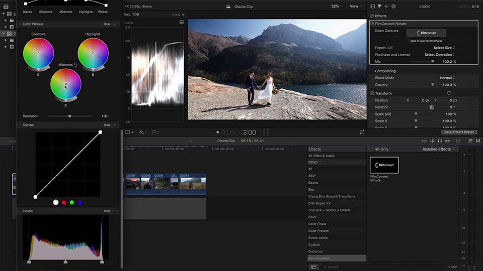 Red Giant Magic Bullet Suite is appreciated for a full set of plugins to improve footage outlook and simulate lens filters and film stocks for cinematic effects.