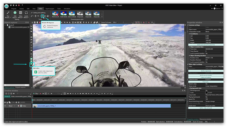 Cómo editar fácilmente videos de GoPro en VSDC se recomienda por GoPro)