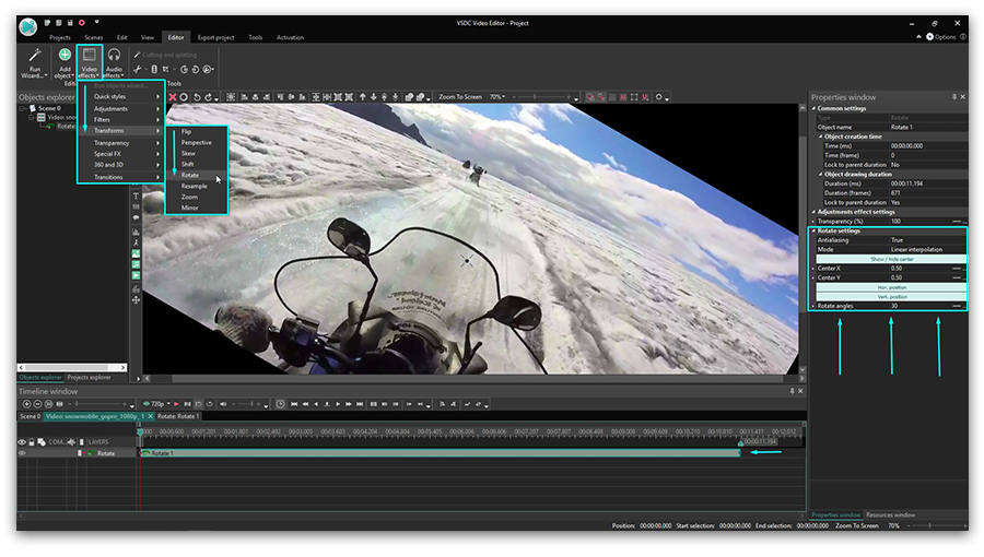 Cómo editar fácilmente videos de GoPro en VSDC (Gratis, se por GoPro)