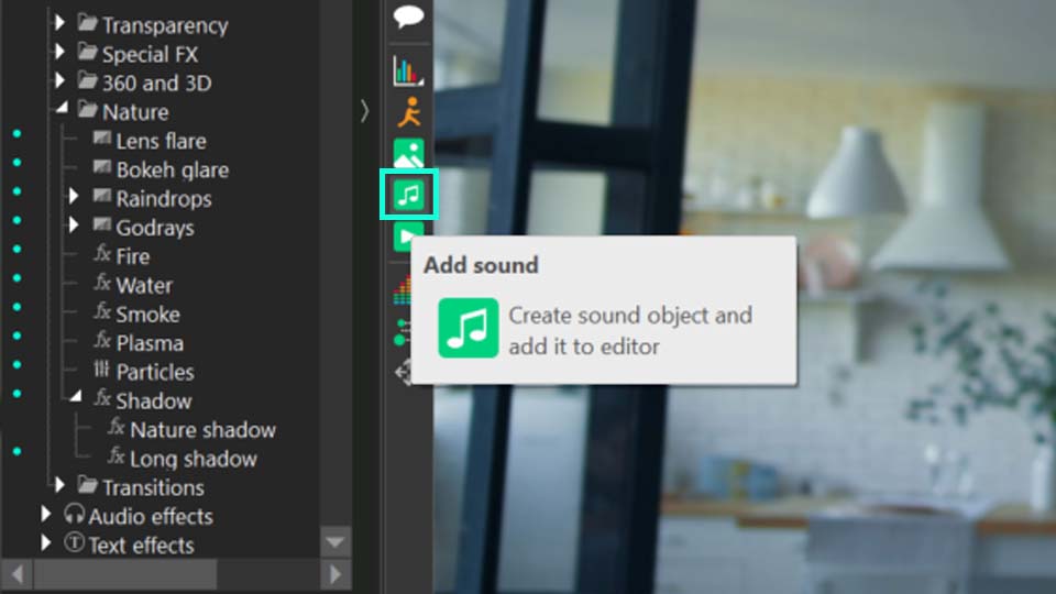 How to add audio in VSDC