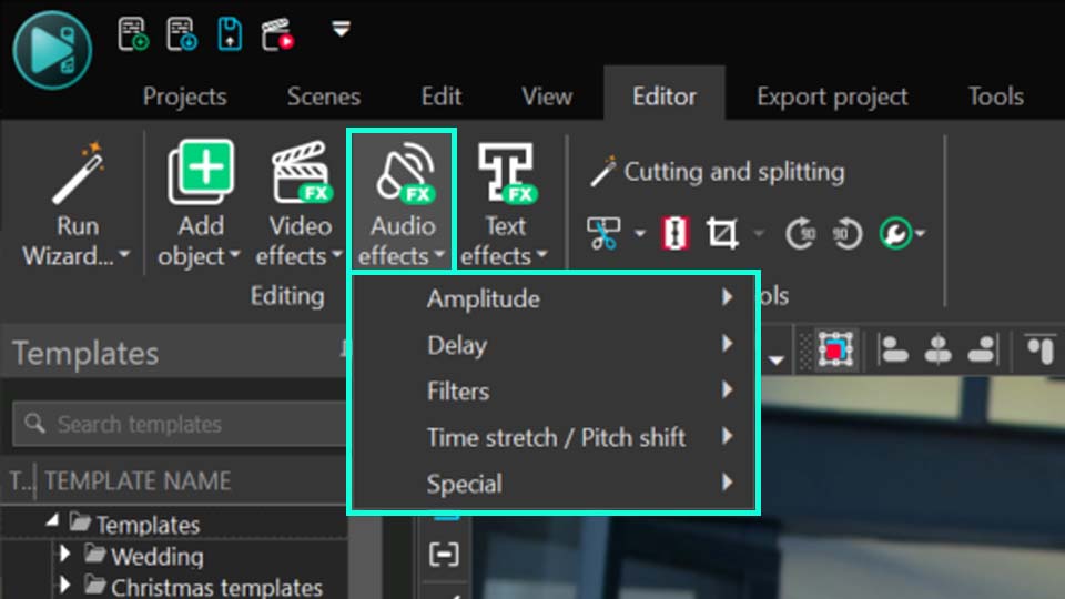 List of available audio effects in VSDC
