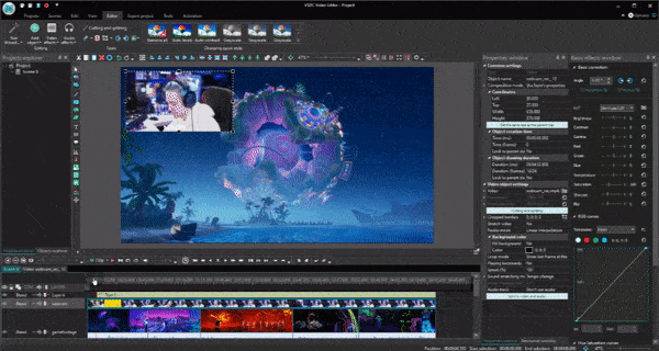 Zoom feature used in a gameplay video
