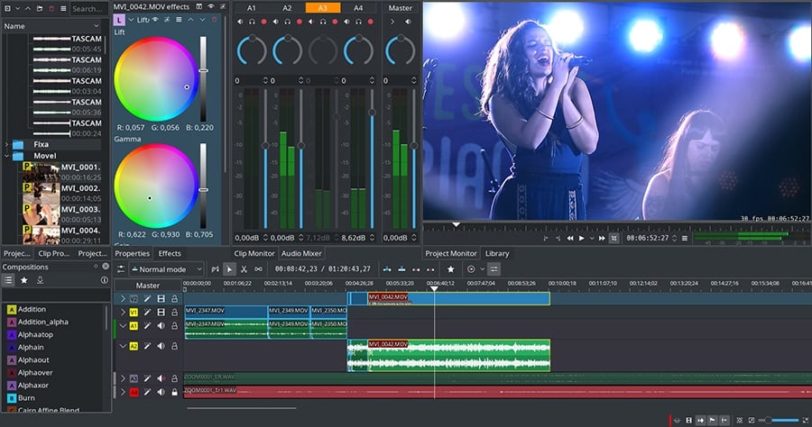 Kdenlive is another open-source video editor that can be considered an iMovie alternative for Windows