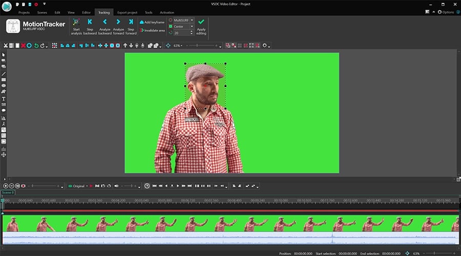 How to apply motion tracking to a mask in a video