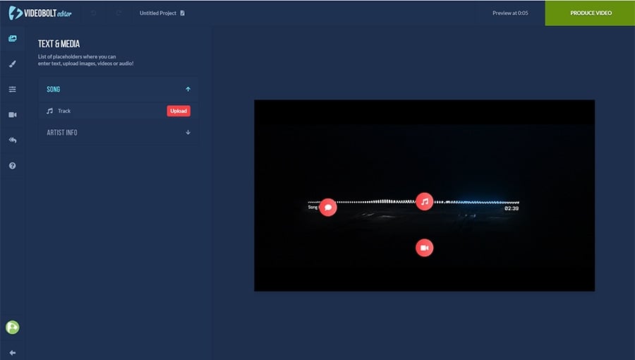 Videobolt is a paid music visualizer that works in a browser
