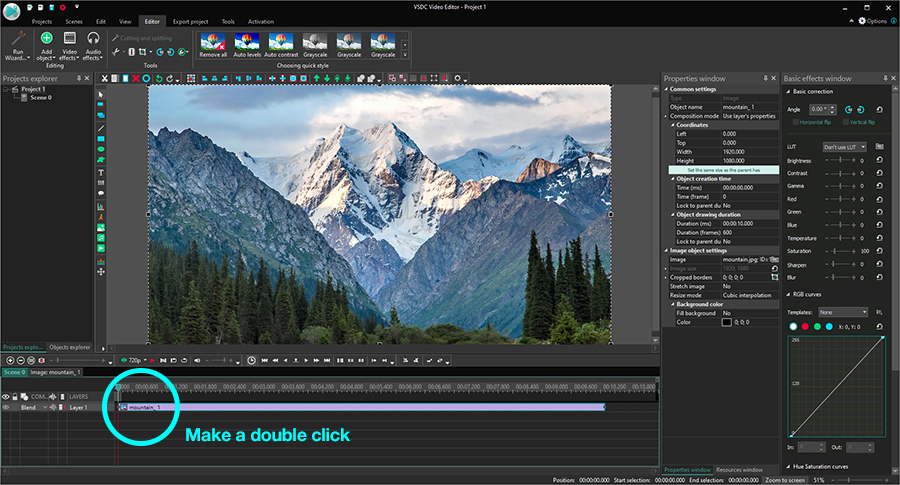 How to add an overlay into a video using VSDC Free Editor