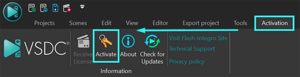 Activation Process. The Option for Activating Templates