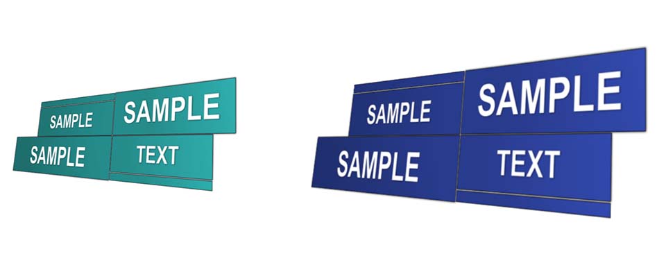 Changing the Color of Text-Based Template