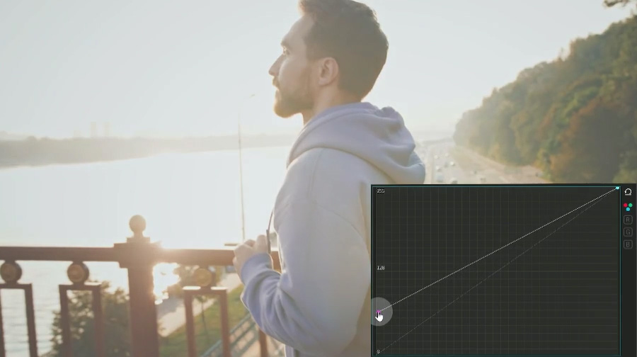 Increasing the output value of the brightness