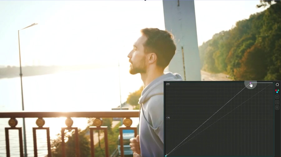 Linear brightness and contrast increase