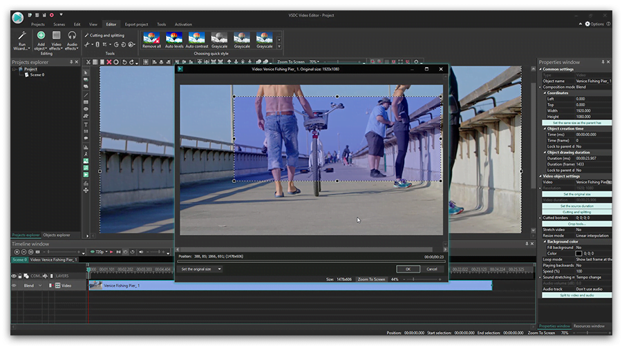 how to use vsdc video editor