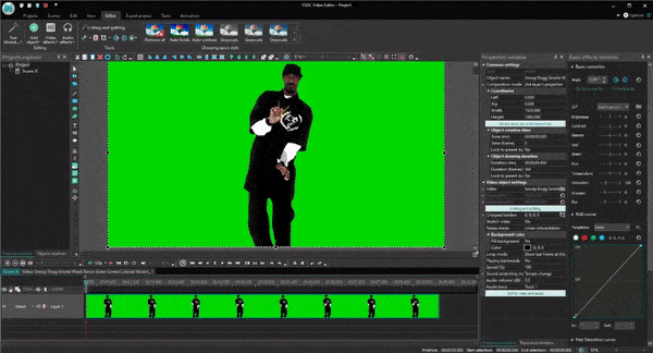 How to make a video background transparent using VSDC Free Video Editor