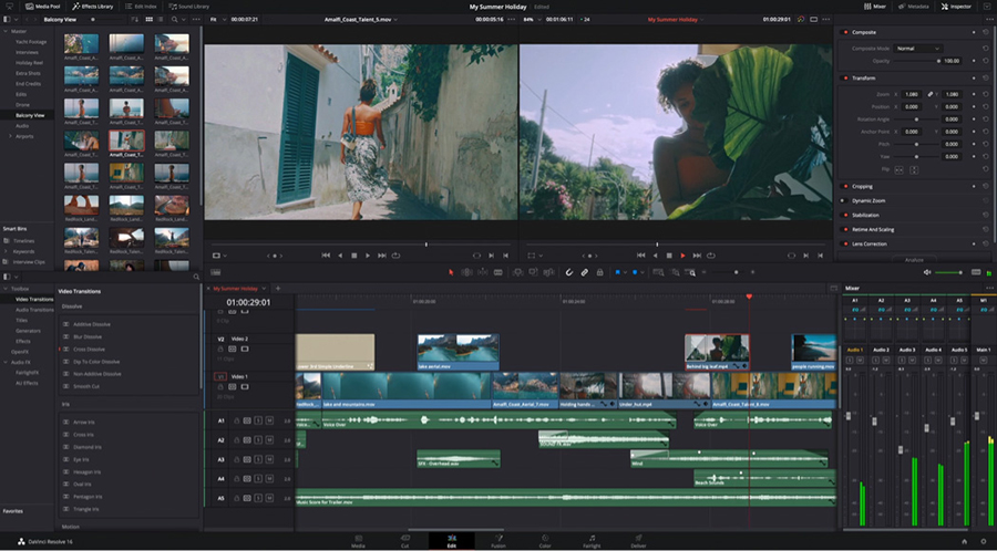 DaVinci Resolve is a professional-level GoPro video editor