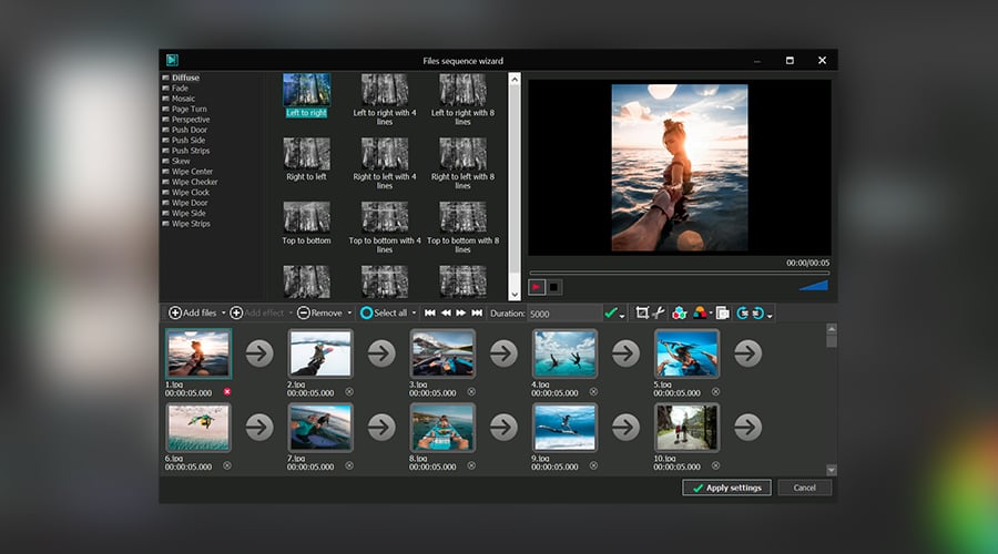 vsdc free video editor full screen option