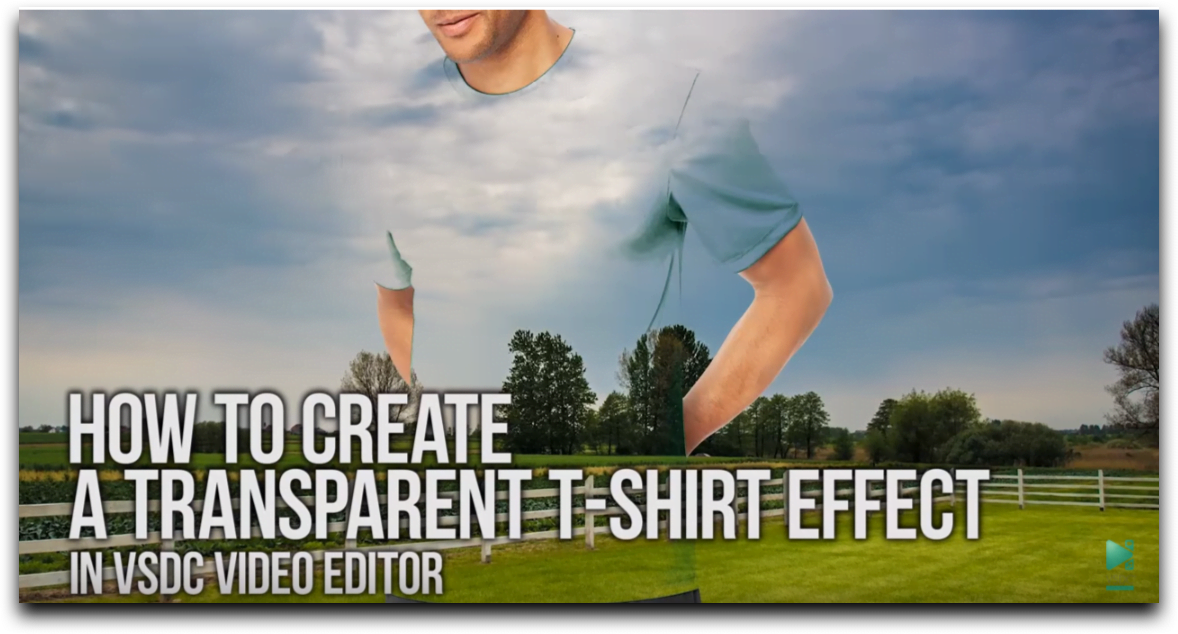 Transparent T-shirt effect in VSDC