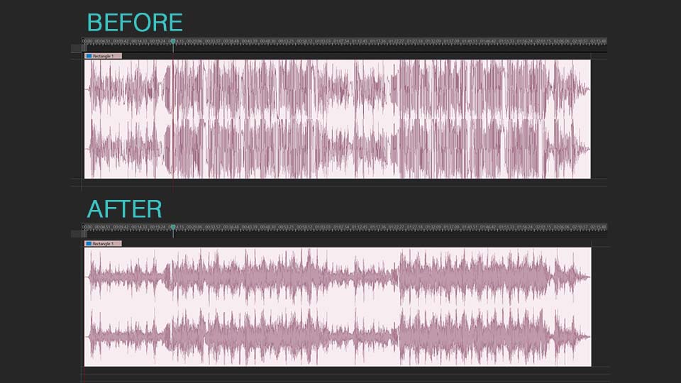 Enhanced audio waveform on the VSDC timeline