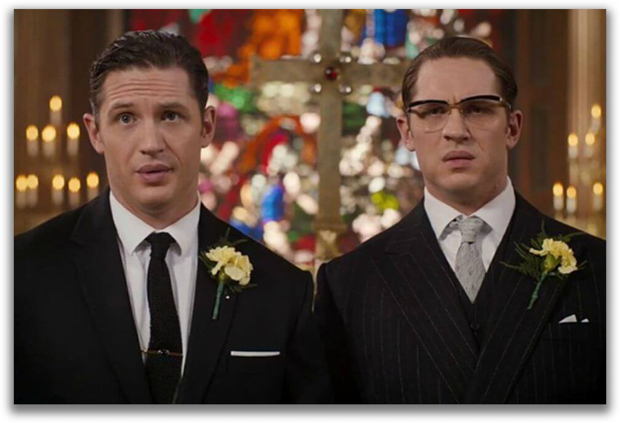 In Legend twin brothers both played by Tom Hardy are created with masking feature