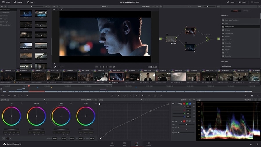 Davinci Resolve editor