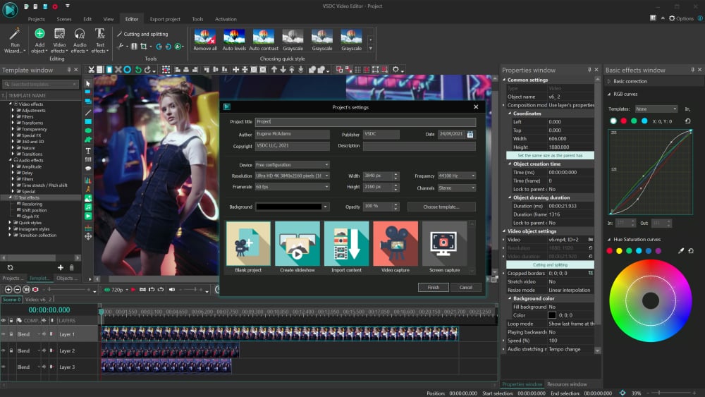 VSDC Video Editor Pro Ekran Görüntüsü